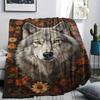1Pc Classical Beasts Print Flannel Blanket, High quality Comfortable for All Seasons, Home Decor, Warmth and Comfort, Perfect for Christmas Gifts 21