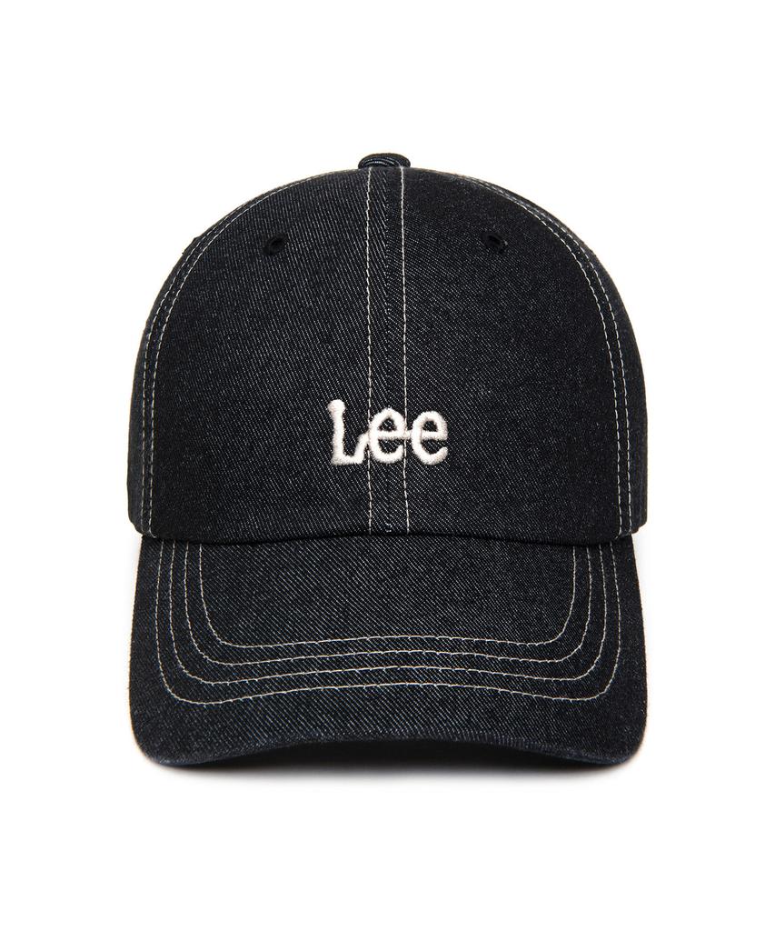 LEE Small Twitch Logo Denim Ball Cap Black Low