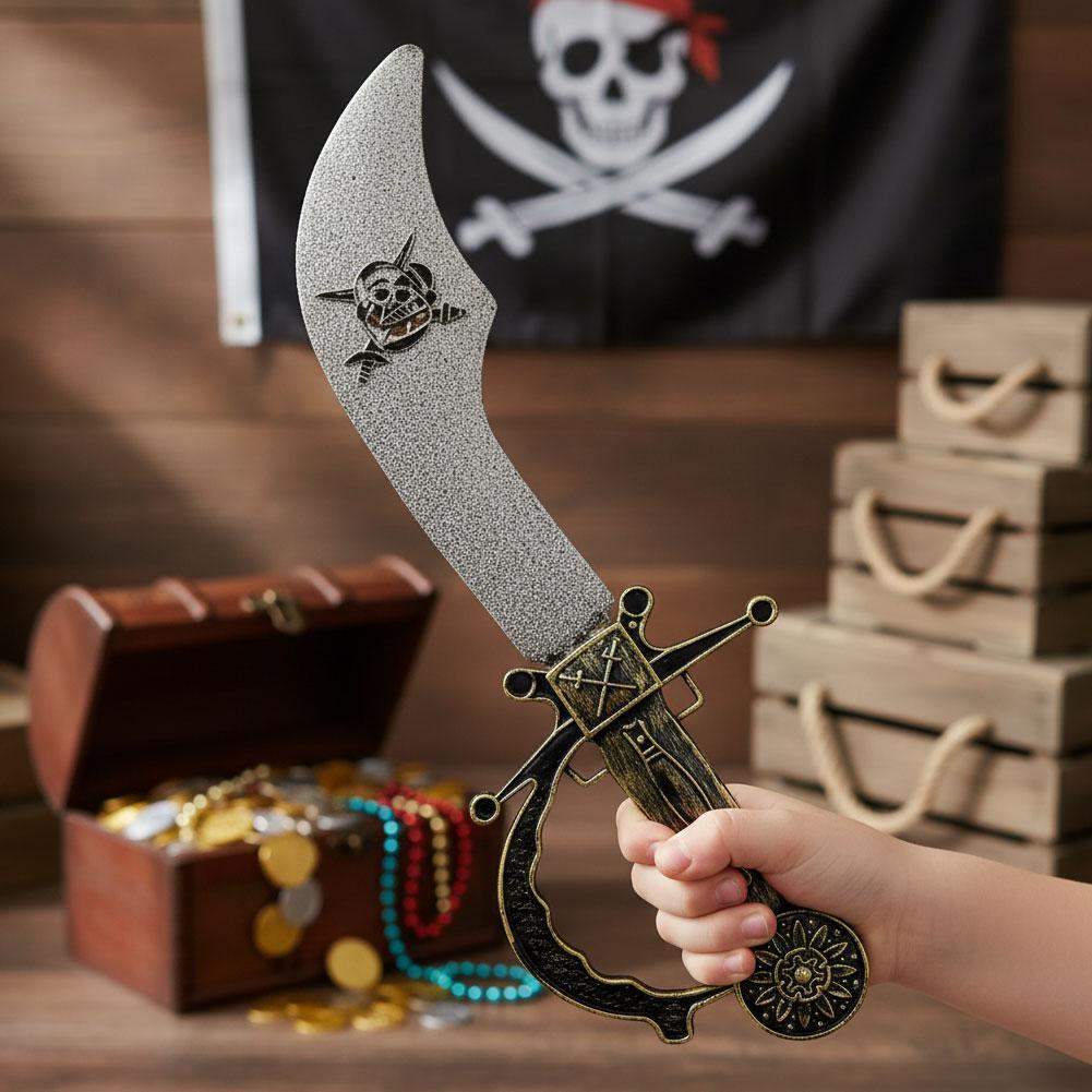 Plastic Pirate Knife Toys Cosplay Decor Toy Swords Pirate Captain Costume Party Props For Kids Favors Gift Toy C3K7