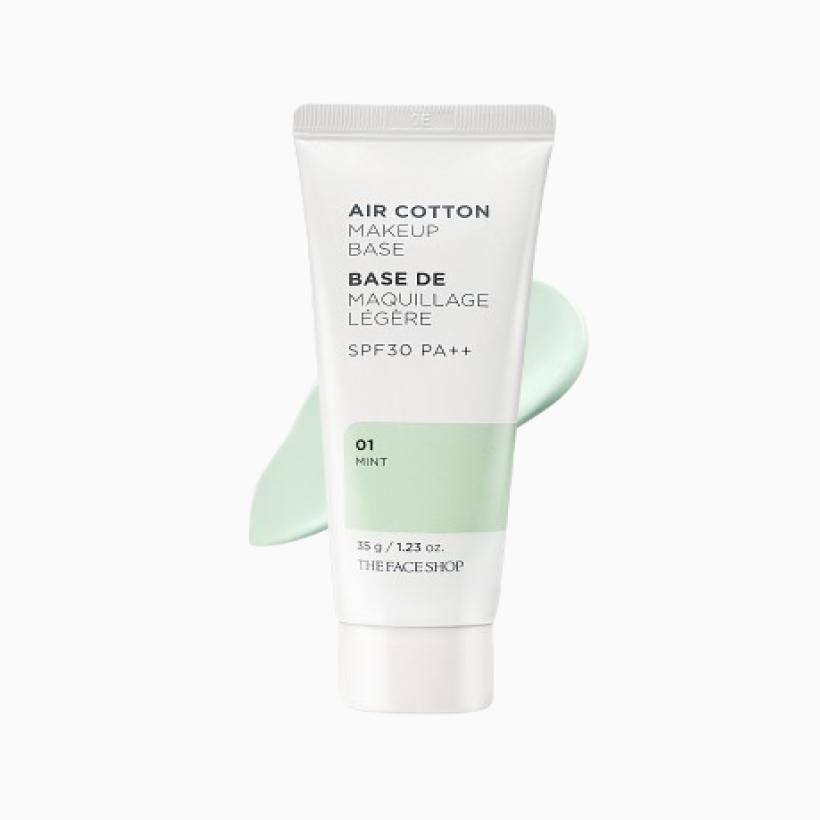 

THE FACE SHOP База под макияж Air Cotton SPF30 PA++ green