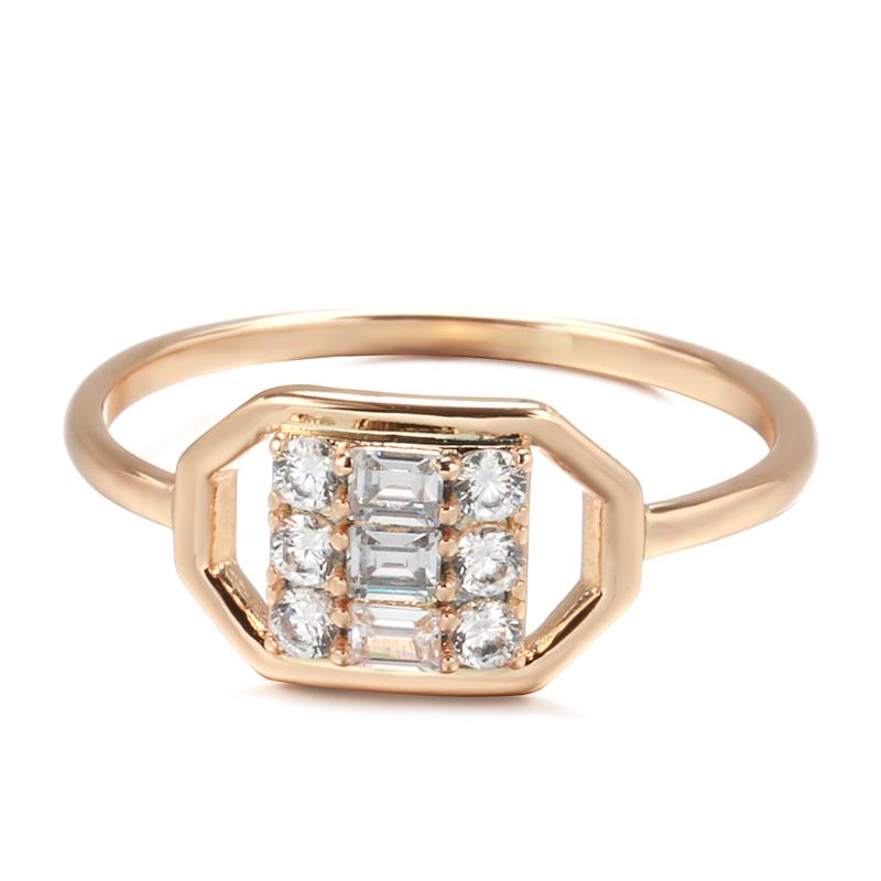 Kinel Square Zircon Trendy Rings