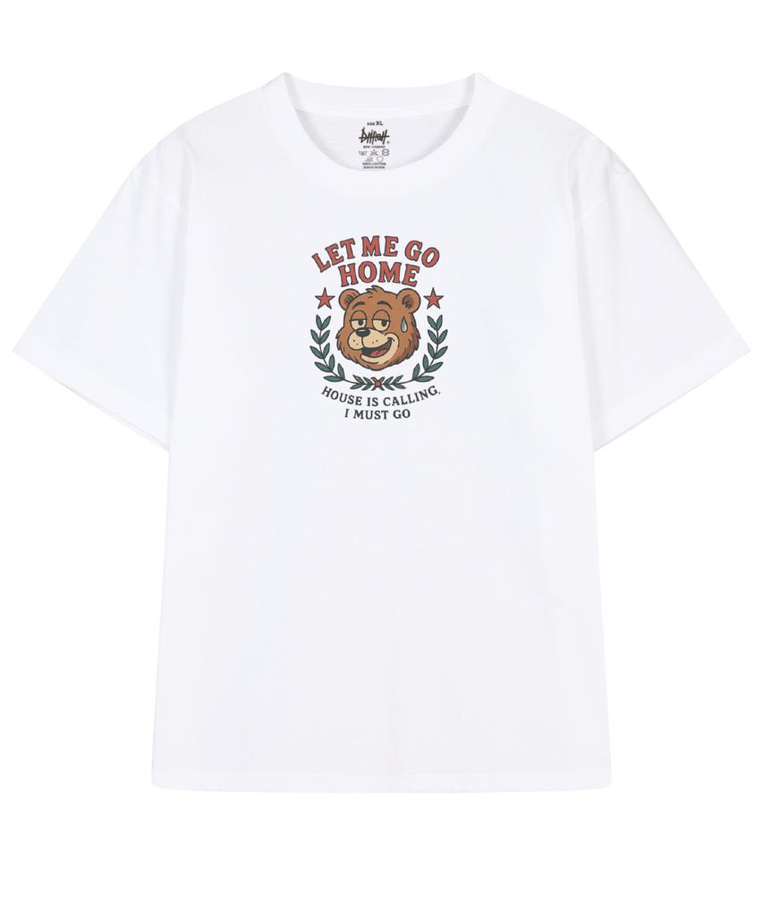 DRIFTOUT Let Me Go Home Gruffy Bear Short Sleeve T-Shirt (3 Colors)
