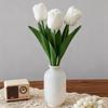 Artificial Tulip Flower Realistic Tulip Bouquet Faux Silk Flower Arrangement for Home Office Wedding Party Mother's Day