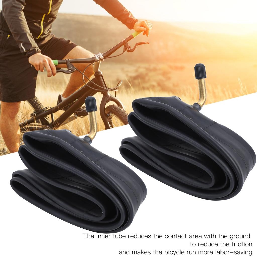Inner Tube Replacement Butyl Rubber Tyre W/Bend Valve for Folding  Bike Butyl Rubber Inner Tyre Tire Tube Inner Tube