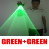 Green Red Blue RGB Rotating Laser Gloves Whirlwind Handheld Lazer Cannon Tunnel Effect Vortex LED Light Pub Party Show