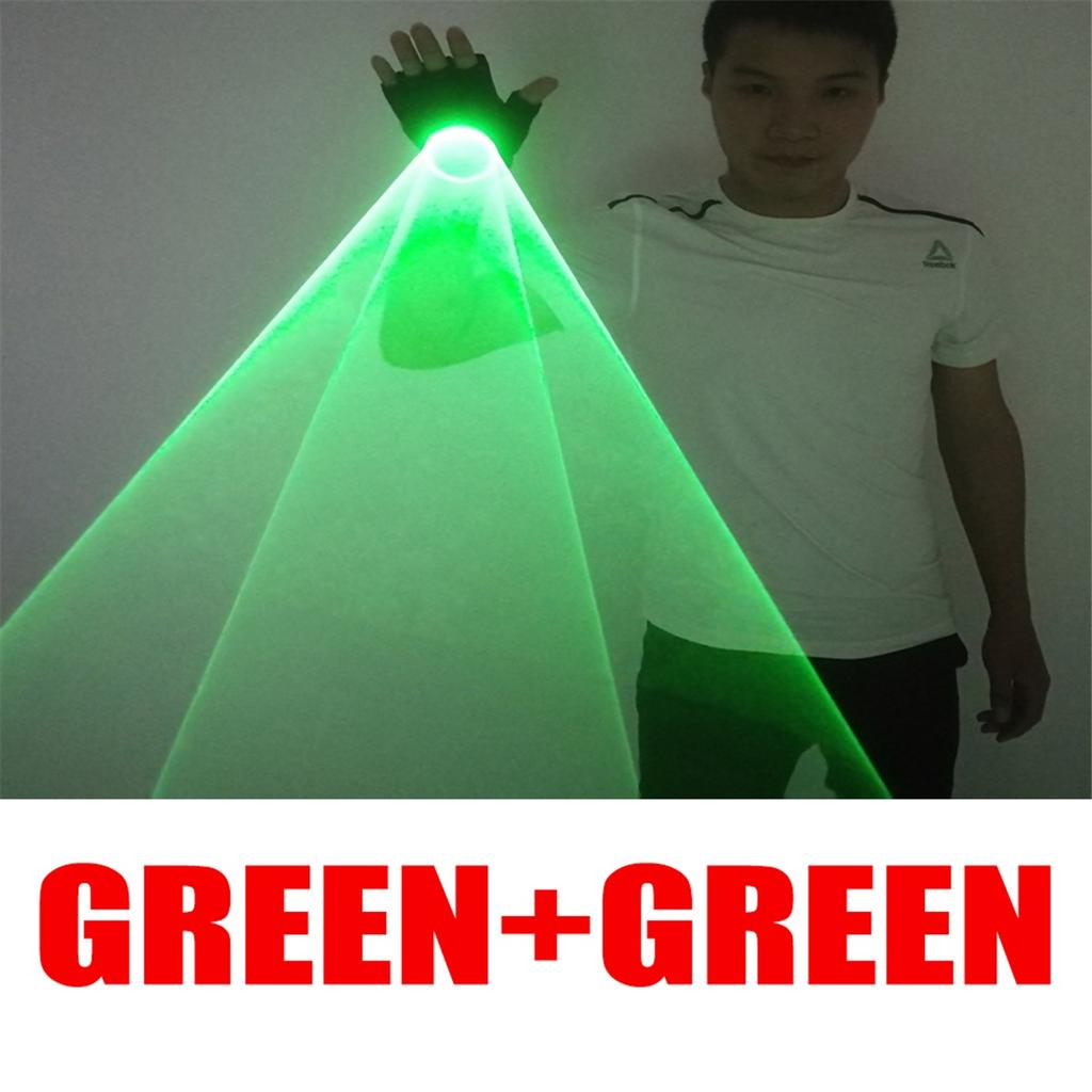 Green Red Blue RGB Rotating Laser Gloves Whirlwind Handheld Lazer Cannon Tunnel Effect Vortex LED Light Pub Party Show