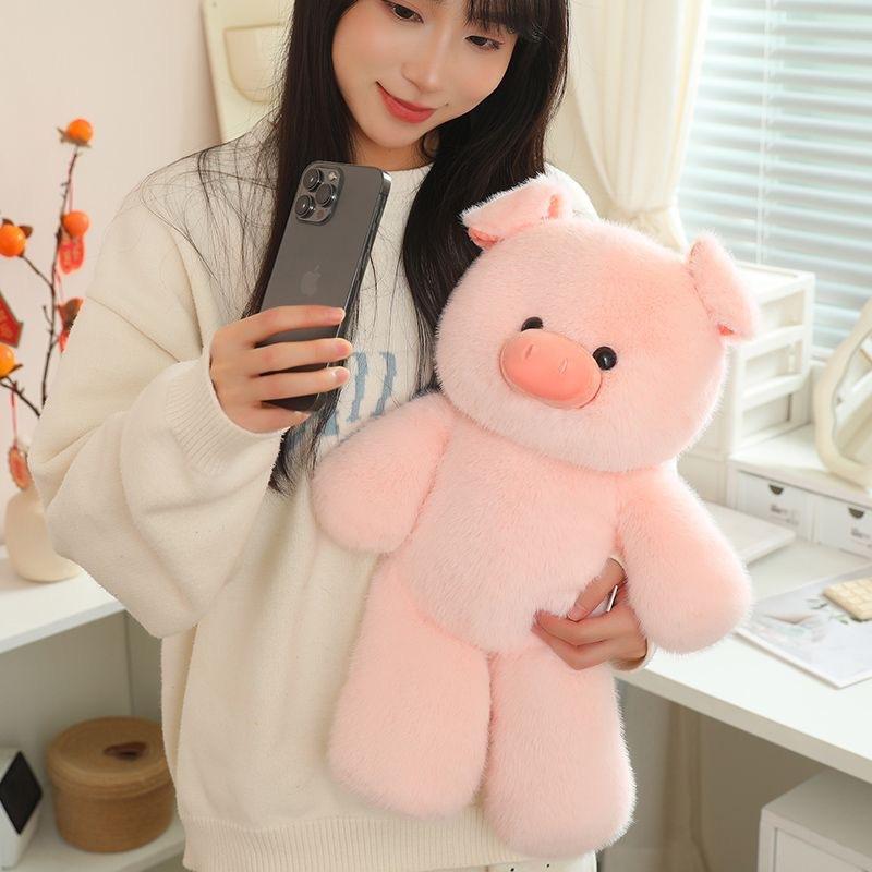 30cm Cute Brown Bear Plush Toy Cartoon Fun Rabbit Pink Pig Plush Doll Sleeping Pillow Giving Girlfriend Birthday Gift