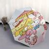 Sanrio Characters Automatic Folding Umbrella Simple 8 Rib Design, Bright Cartoon Pattern, Durable Iron Frame, Suitable For Travel, Outdoor,