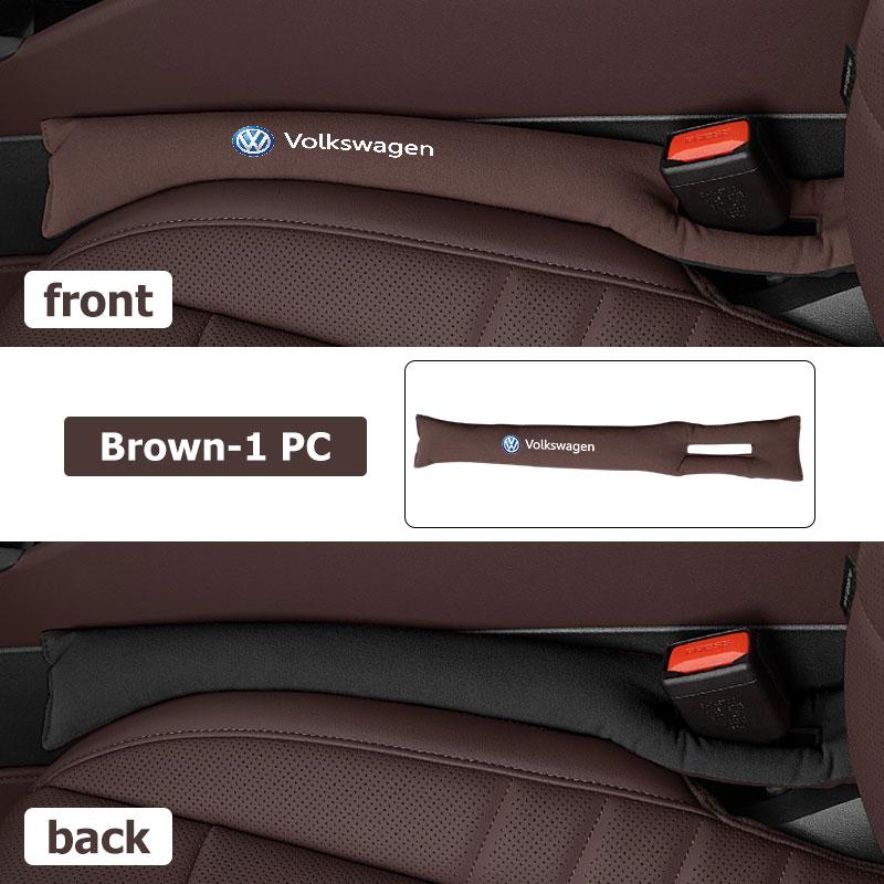 Hub Caps 2pcs Two-color Patchwork Suede Material Car Seat Gap Filler For Volkswagen VW Golf 4 5 6 7 Polo Jetta Sagitar Magotan P