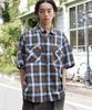 WEGO Ombre Check Short Street Perfect as a Gift or Summer Size Pattern 5 Men's Shirt, Sleeve, Big, Style, Outfit, M,