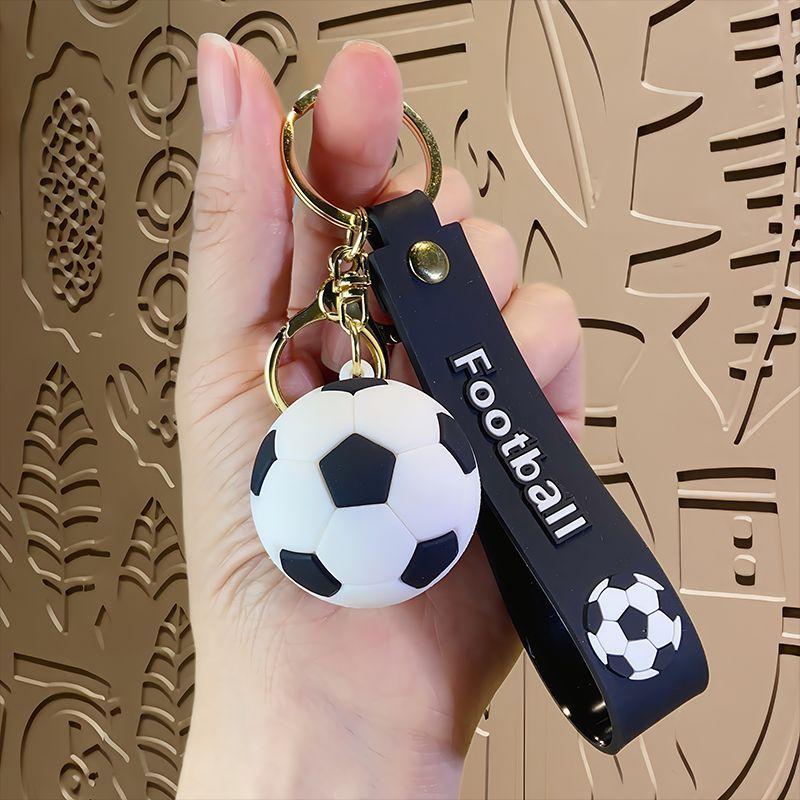 Cartoon World Cup Soccer Keychain Couple Bag Charm Car Key Ring Creative Small Gift