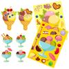 6-12Sheets Ice Cream Style Making Face Sticker Mix DIY Assemble Sticker Handcraft Material Scrapbooking Sticker Rewards Gift ZYF