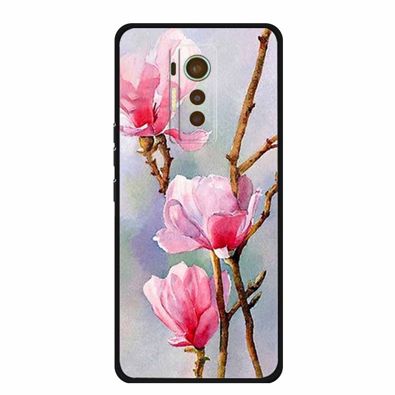 For Tecno Phantom X 2021 Case Luxury TPU Silicone Soft Cover Phone Cases for PhantomX 2021 AC8 Protection Cartoon Bumper Etui