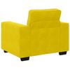 Yellow Armchair 100x77x82 Cm Velvet