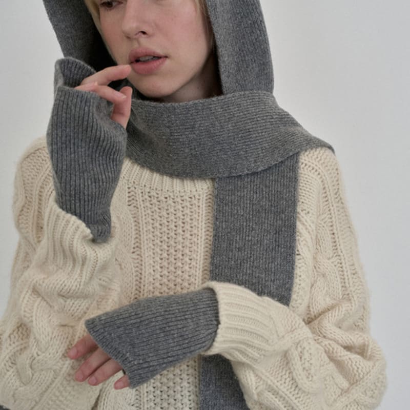 

nyhavn Кашемировые митенки без пальцев Харли (Древесный уголь) Charcoal