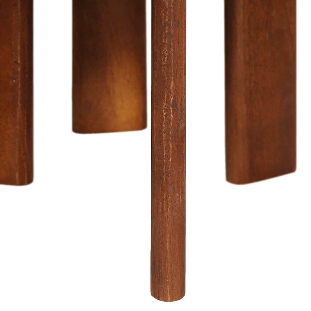 Nesting Coffee Tables Set 3 Pcs Honey Brown Solid Mango Wood
