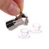 1Set 1:12 Dollhouse Miniature Coffee Pot Metal Kettle Moka Pot W/Cup Tray Kitchen Home Model Decor Toy Doll House Accessories