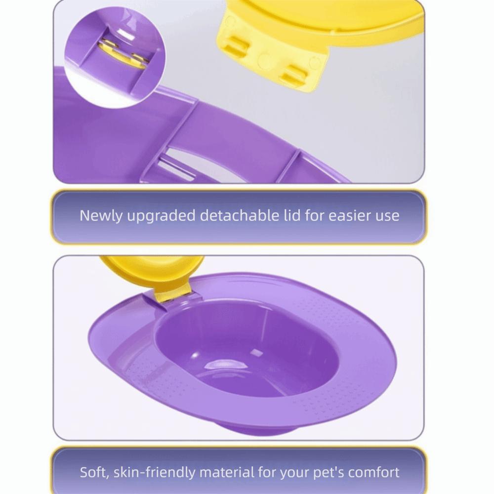 Portable Pet Toilet Trainer Removable Washable Cat Toilet Seat Weight-supporting Non-slip Cat Urinal Potty Travel