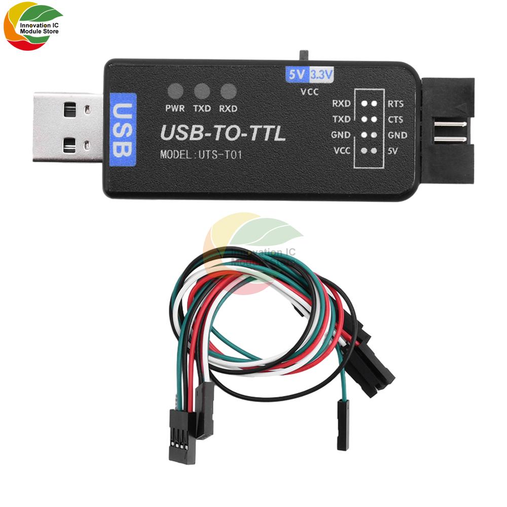 USB to TTL Converter UART Free Driver TypeC Module USB to Multi-channel Serial Port Download CH343G