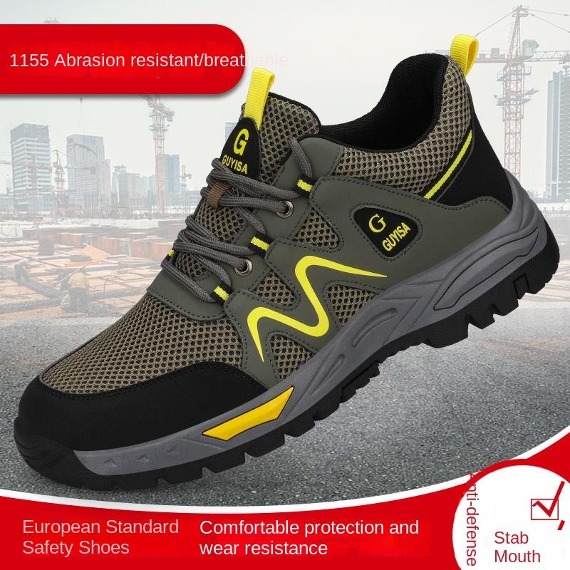 

Обувь для страхования труда, противоударные и противопрокольные, со стальным мешком на голове, износостойкие и нескользящие, защитная обувь, рабочая обувь 46