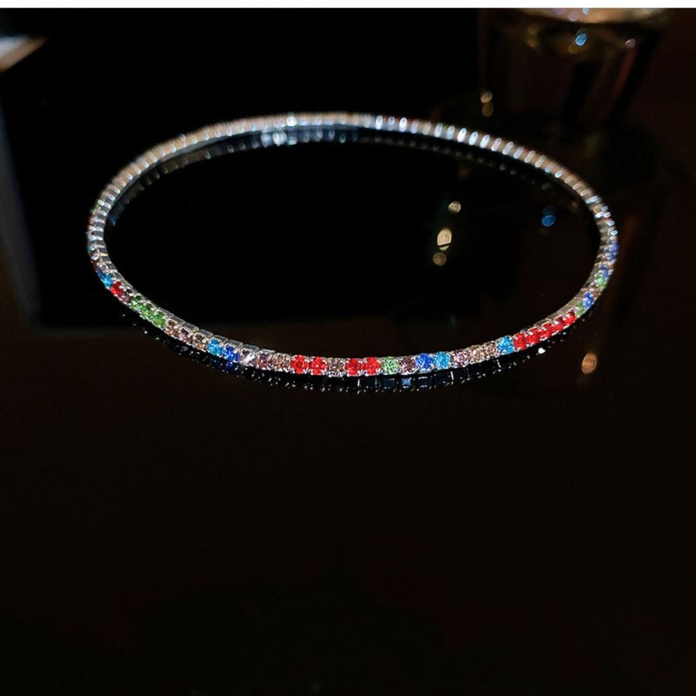 

Sequin Colorful Rhinestone Anklets Elasticity Retro Beach