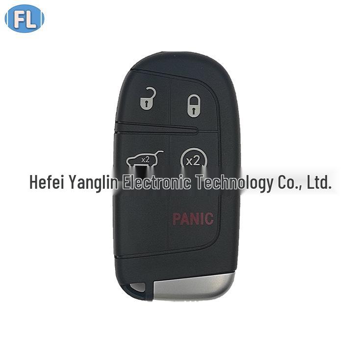 Compatible 4+1 Button Smart Key for Jeep Renegade with 433MHz 4A Chip