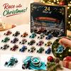 Advent Calendar with 2D Flat Acrylic Hanging Ornaments - Car Theme