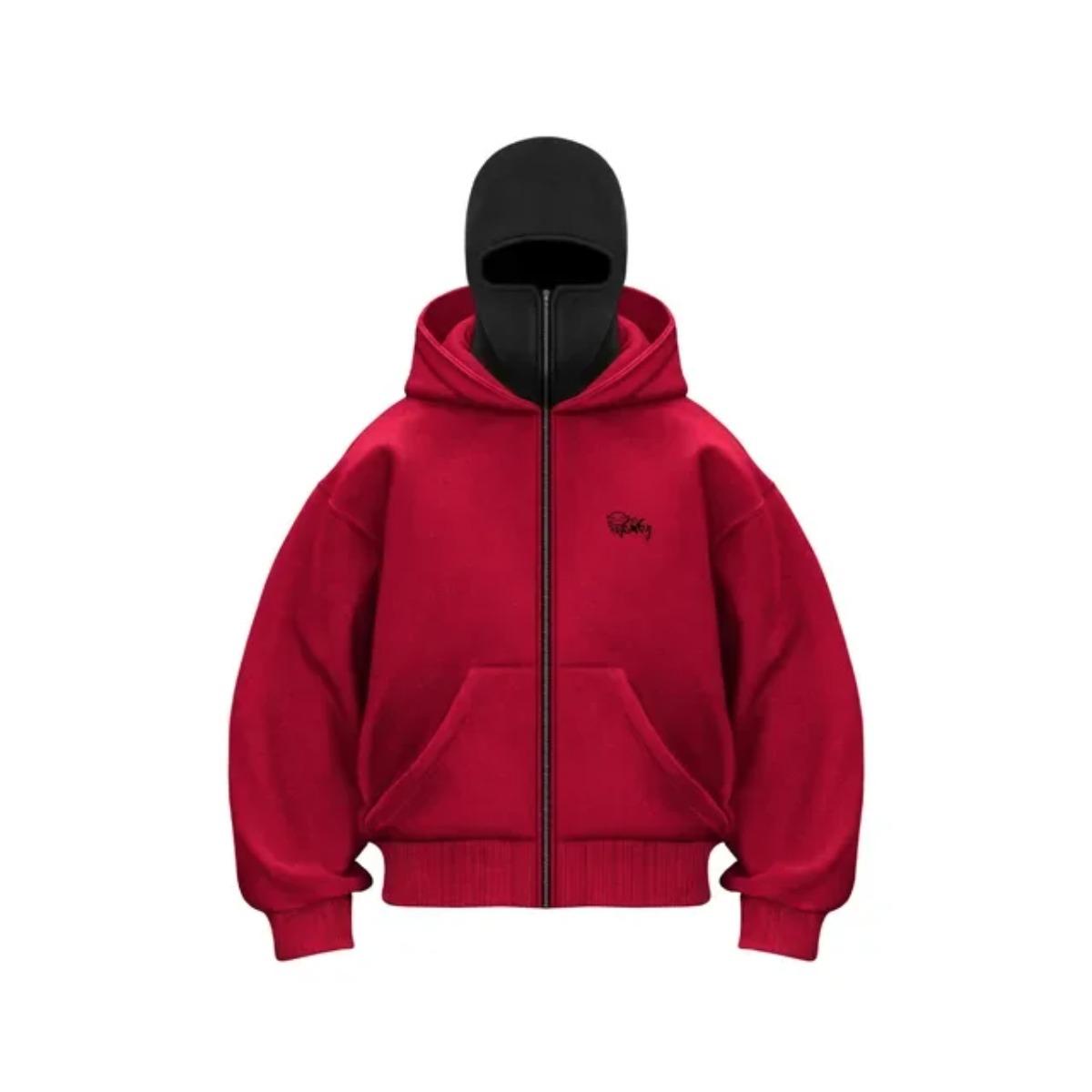 

STREETRICH New Autumn Winter Hoodie Mens Loose Hooded Zipper Jacket Gothic Star Fashion Punk Y2k Hip Hop Harajuku Clothing Men Sweatshirts Oversized S красный