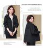 Elegant Mid-Length Trench Coat for Middle-Aged & Elderly Women - 2025 Spring & Autumn Fashion Collection