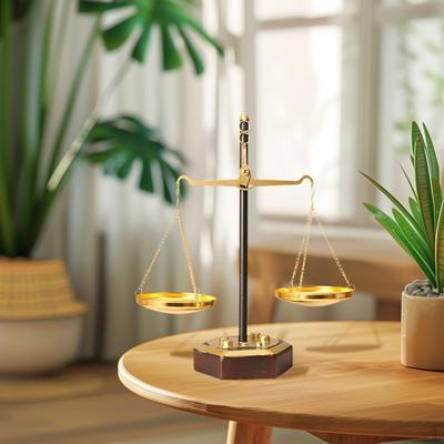 Scale Jewelry Display Desktop Balance Art Centerpiece Stand Home Furnishings for Keys