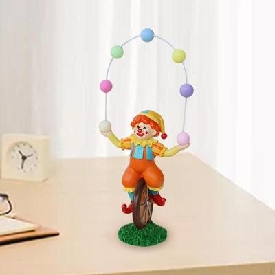Acrobat Clown Figurine Desktop Ornament Flower Pot Decor Micro Landscape for Desk Yard Planter