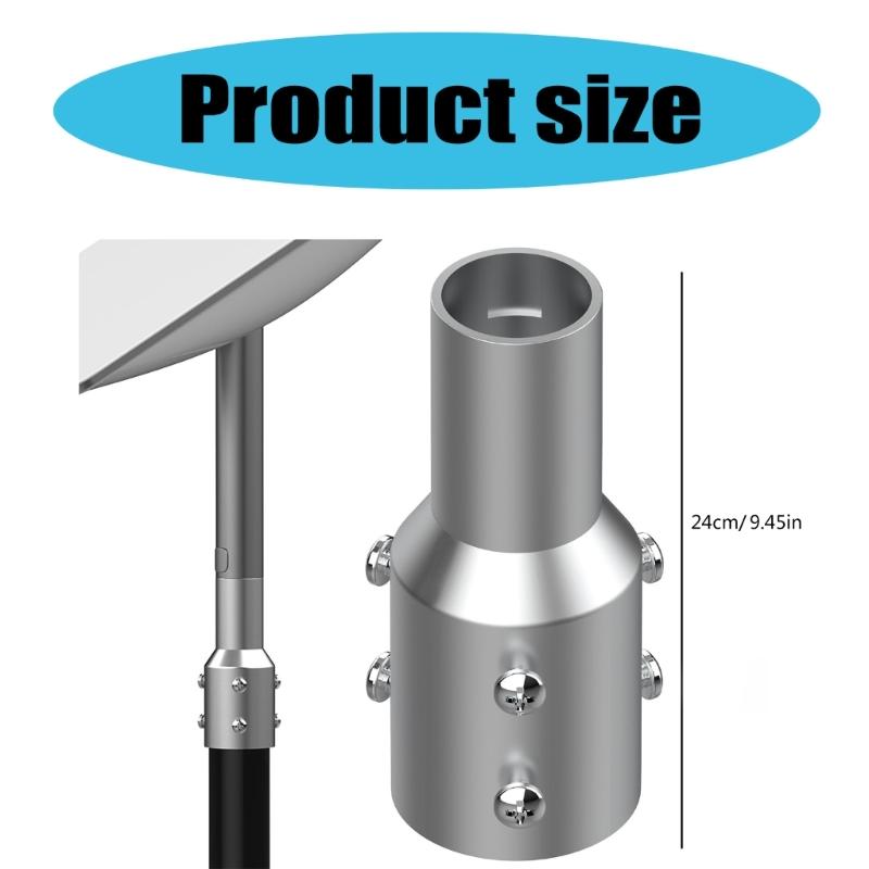 Mast Reducer Joint Socket for Second Generation Satellite Dish, Pipe Adapter Easy Installation Secure Antenna Mounting