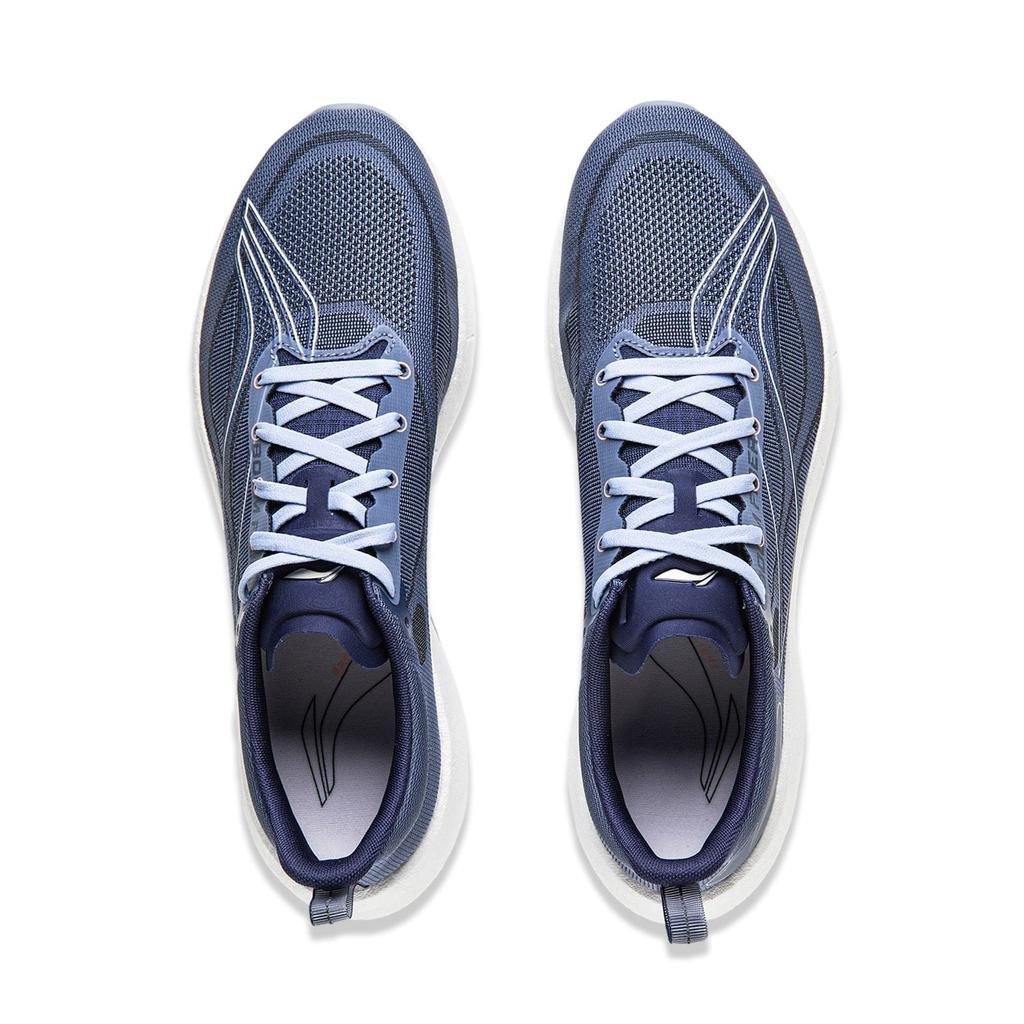 Li Ning Super Light 21 Slip Resistant And Breathable Low Top Racing Running Shoes Men's Butterfly Wing Blue ARBU001-9