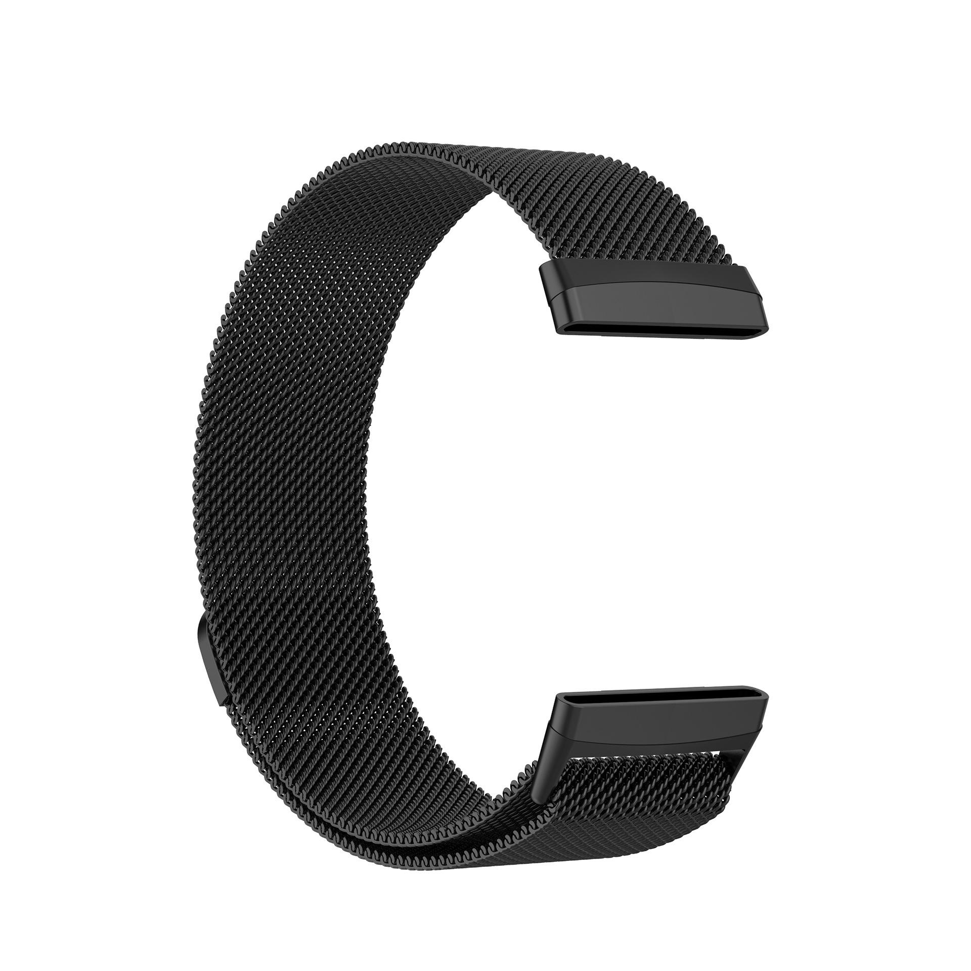 

Milanese Stainless Steel Wristband Watch Strap Replacement [Size: S] for Fitbit Versa 3 Pink