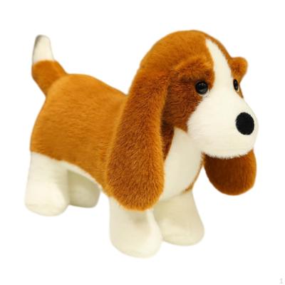 Brinquedo de Cachorro de Pelúcia Desenho Animado Boneca de Pelúcia Animais para Abraçar para Meninos Meninas