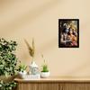 Printed Posters With Frames for Wall Decoration God Radha Krishna Photo Framed Painting Wall Frames
