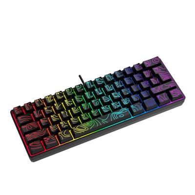 Y-FRUITFUL K401 RGB Kompakte 61-Tasten Membran Gaming-Tastatur