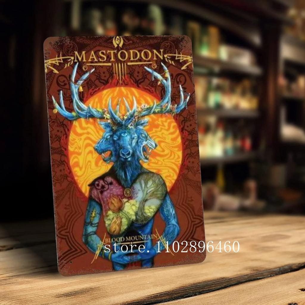 Mastodon Zpěvák Kovové Plakety a Znamení nástěnná dekorace Vintage Plechové Znamení Kapitán Kovový Plakát Dekor pro Bar Hospodu Klub Nástěnná Dekorace