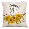 Pillow Farm Sunflower Pillow Cover Happy Summer Thanksgiving Car Waist Support Cushion Home Pillow Cover