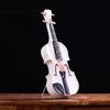 41 Cm White Viola Violin Model Decorative Musical Instrument Replica for Home Decor, Perfect Gift for Music Lovers, Teachers, and Students