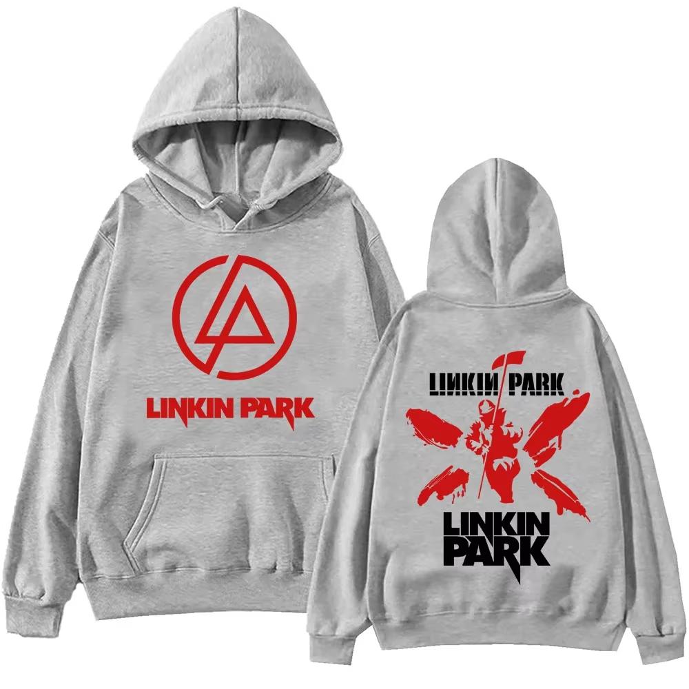 Streetwear LinkinPark Hoodie Harajuku Pullover Popular Music Sweatshirt Fans Gift Hoodies Men Casual YK2 Oversized Tops