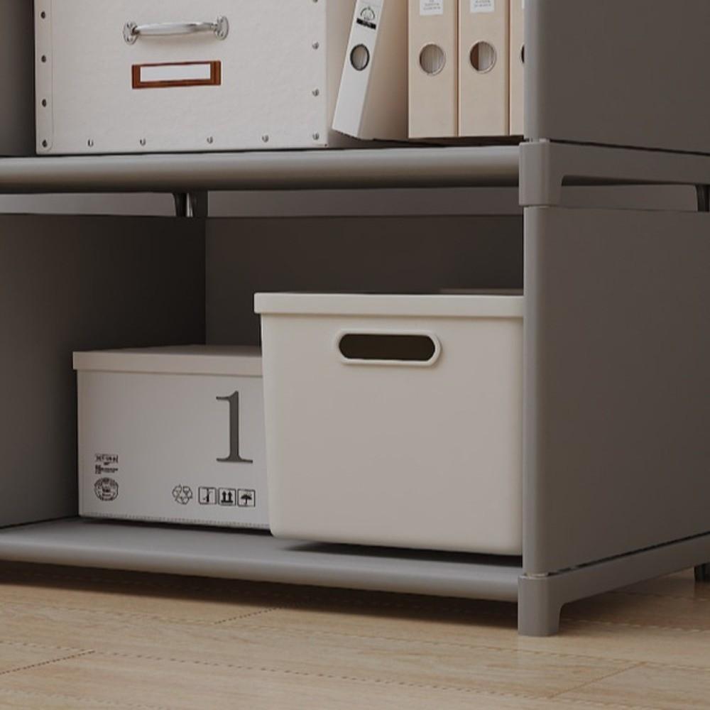 Durable Multilayer Bookshelves Cases 5/6 Tiers Cube Storage Organizer Metal Shoe Rack  Storage