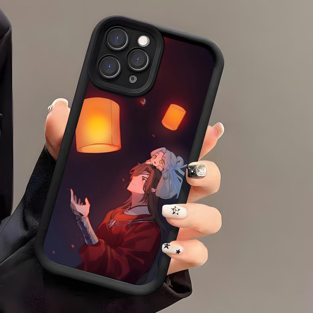 Heaven Officials Blessing Phone Case For IPhone 17 Air 16 E 15 14 Plus 13 12 11 Pro Max Black Sky Eye Stepped Protective Case