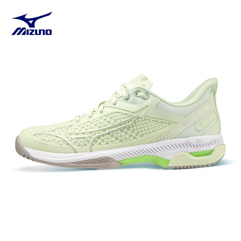 Mizuno Wave Exceed Tour 5 Comfortable Flexible Non-Slip Durable Low-Top Tennis Shoes Women sneaker Light-Green 61GA227140