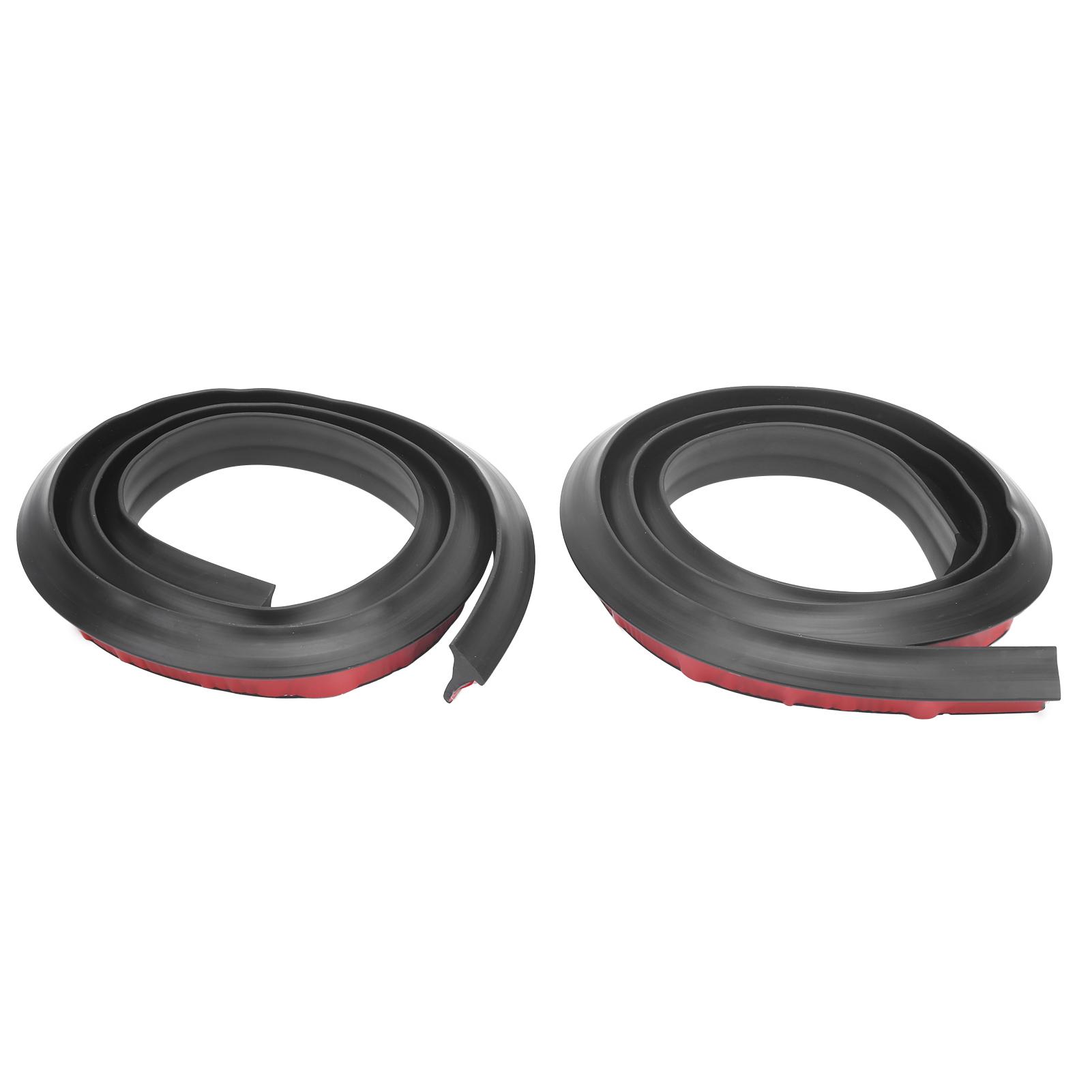Koogeelife Unisex 2Pcs Universal Fender Flare Wheel Eyebrow Protector Anti Collision Trim Strip Drillfree 1.5M
