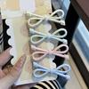4Pcs Girl Hairpin Dot Print Hollow Bow Tie Design Hair Clips Lightweight Non-Damaging