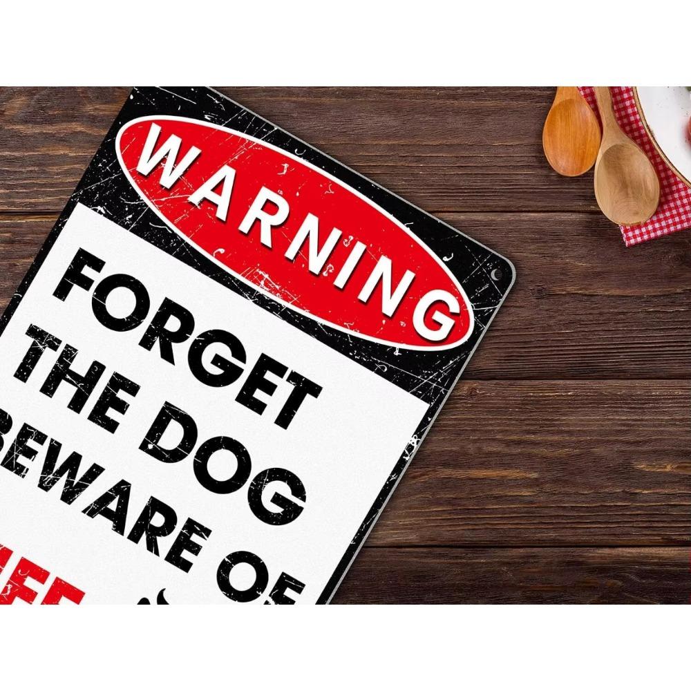 Man Cave Decor Funny Metal Signs Bar Pub Office Garage Wall Decor Forget Dog Beware Wife Aluminum Unique Decoration Item