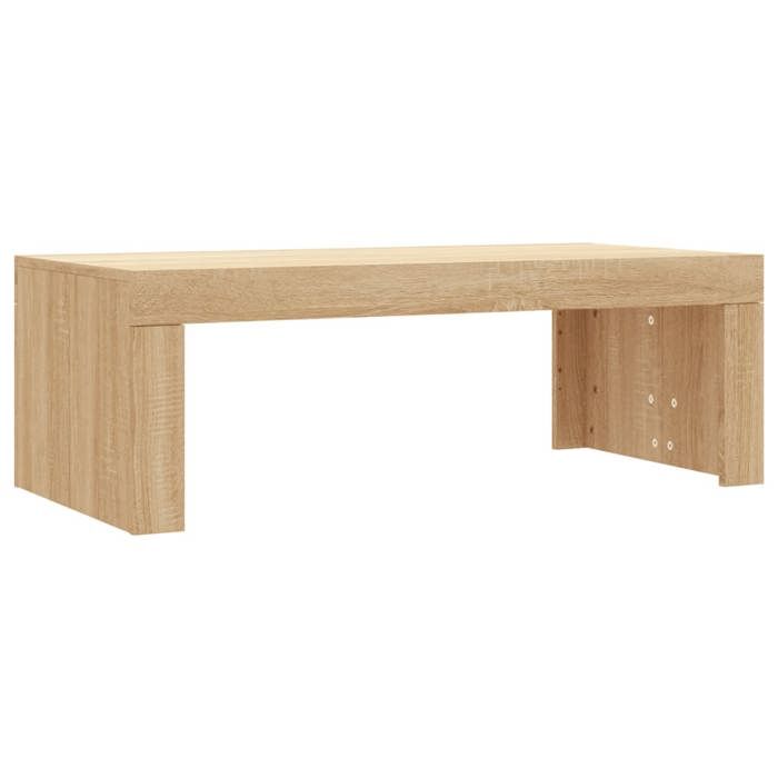 VidaXL Table basse chêne sonoma 102x50x36 cm bois d'ingénierie 823369
