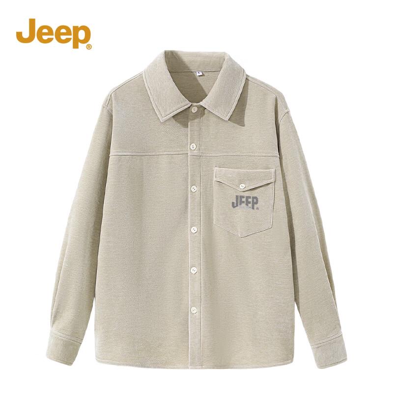 JEEP American Style Retro Long Sleeve Casual Shirt XL