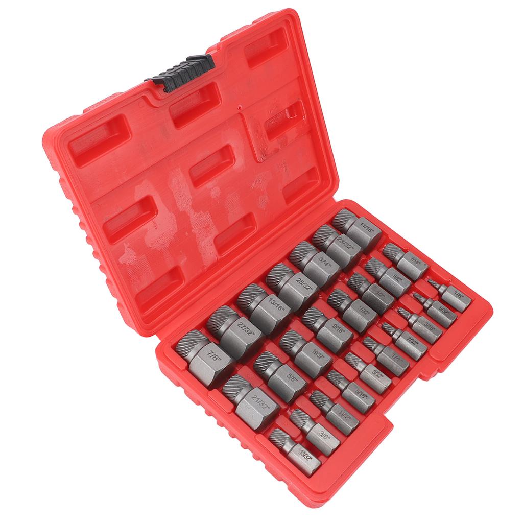 25 Pieces Screw Extractors Hex Shank   Screw Remover Tool for Damaged Broken Stripped Screws  s